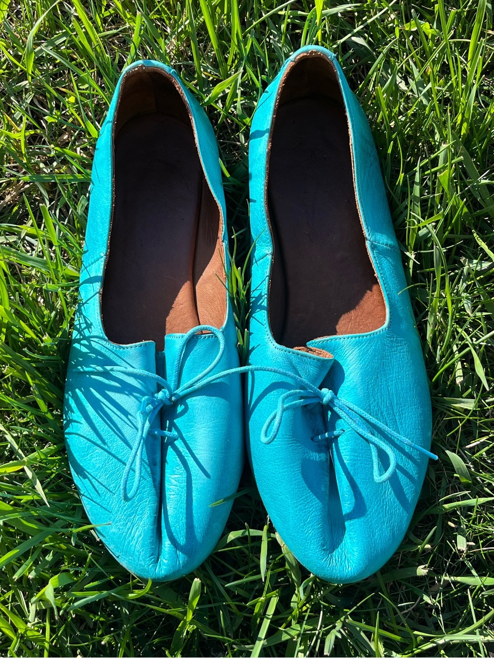 Miz Mooz Turquoise Leather Flats April // Kamila